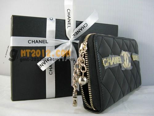 シャネルスーパーコピー CHANELラムスキン 長財布 ブラック A312